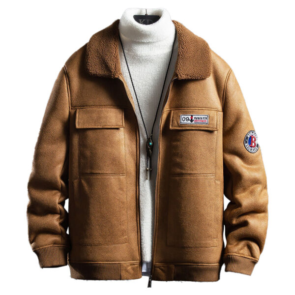 Vintage Bomber Aviator Genuine Sheepskin Sherpa Shearling Winter Leather Jacket