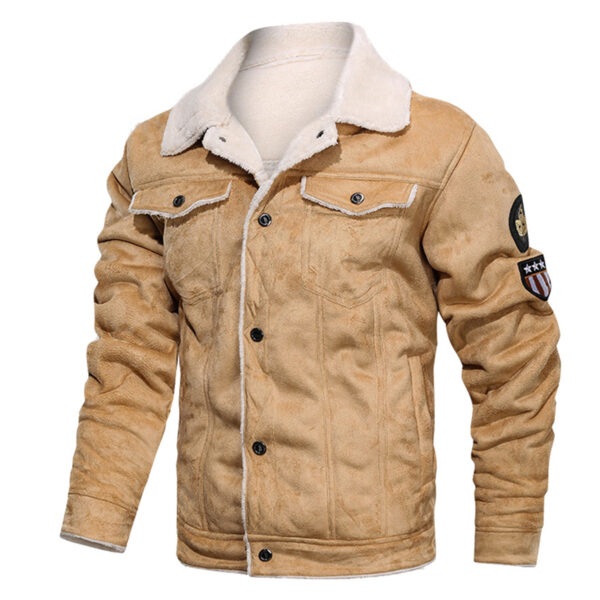 Airforce Bronze Suede Leather Jacket - Image 2