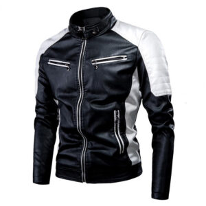 Biker Cafe Racer Retro Leather Jacket