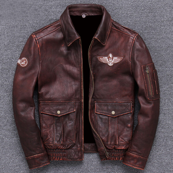 G1 Military Air Force Aviator Leather Jacket - Image 2