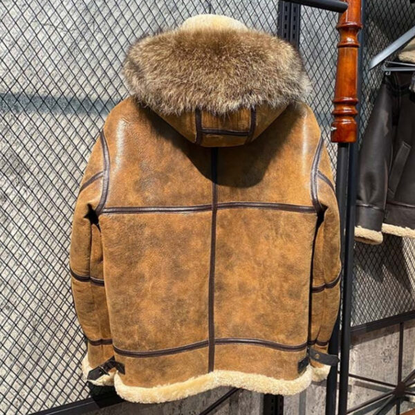 G1 Military Distressed Aviator Leather Jacket - Image 3