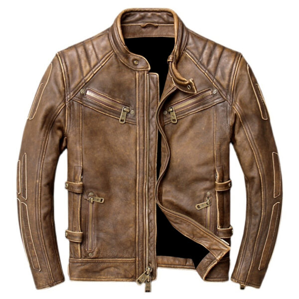 Men's Vintage Motorcycle Leather Jacket
