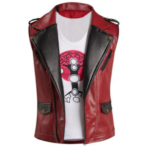 Superhero Cosplay Costume Leather Waistcoat