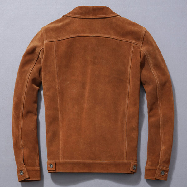 Trucker Western Fashionable Suede Leather Jacket - Image 2