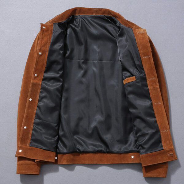 Trucker Western Fashionable Suede Leather Jacket - Image 3