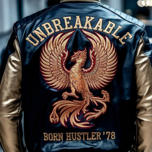 Midnight Black & Gold Unbreakable Bomber - Image 2