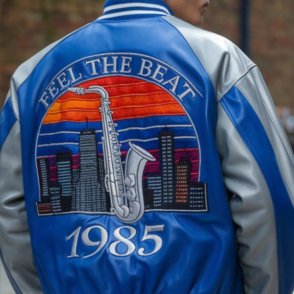 NYC Vibes Retro Bomber Jacket 1985 Edition - Image 2