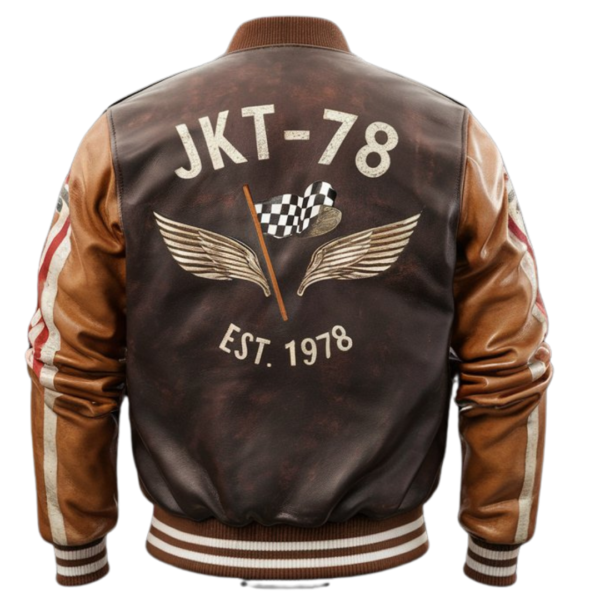 JKT-78 Vintage Racing Bomber Jacket - Image 2
