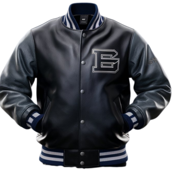 EdgeRise Geometric Leather Jacket