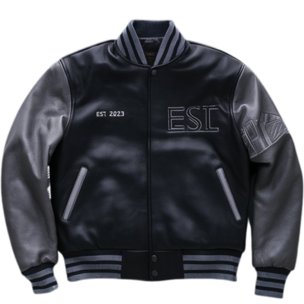 EdgeRise Geometric Leather Jacket