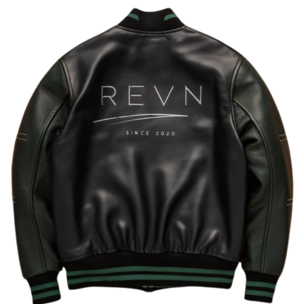 Revn Matte Black Motion Bomber Jacket - Image 2