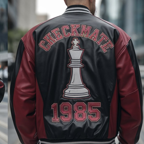 Jet Black & Ruby Red Chess Bomber